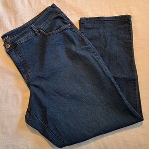 Style & Co women's size 24W dark wash jeans with stretch, EUC